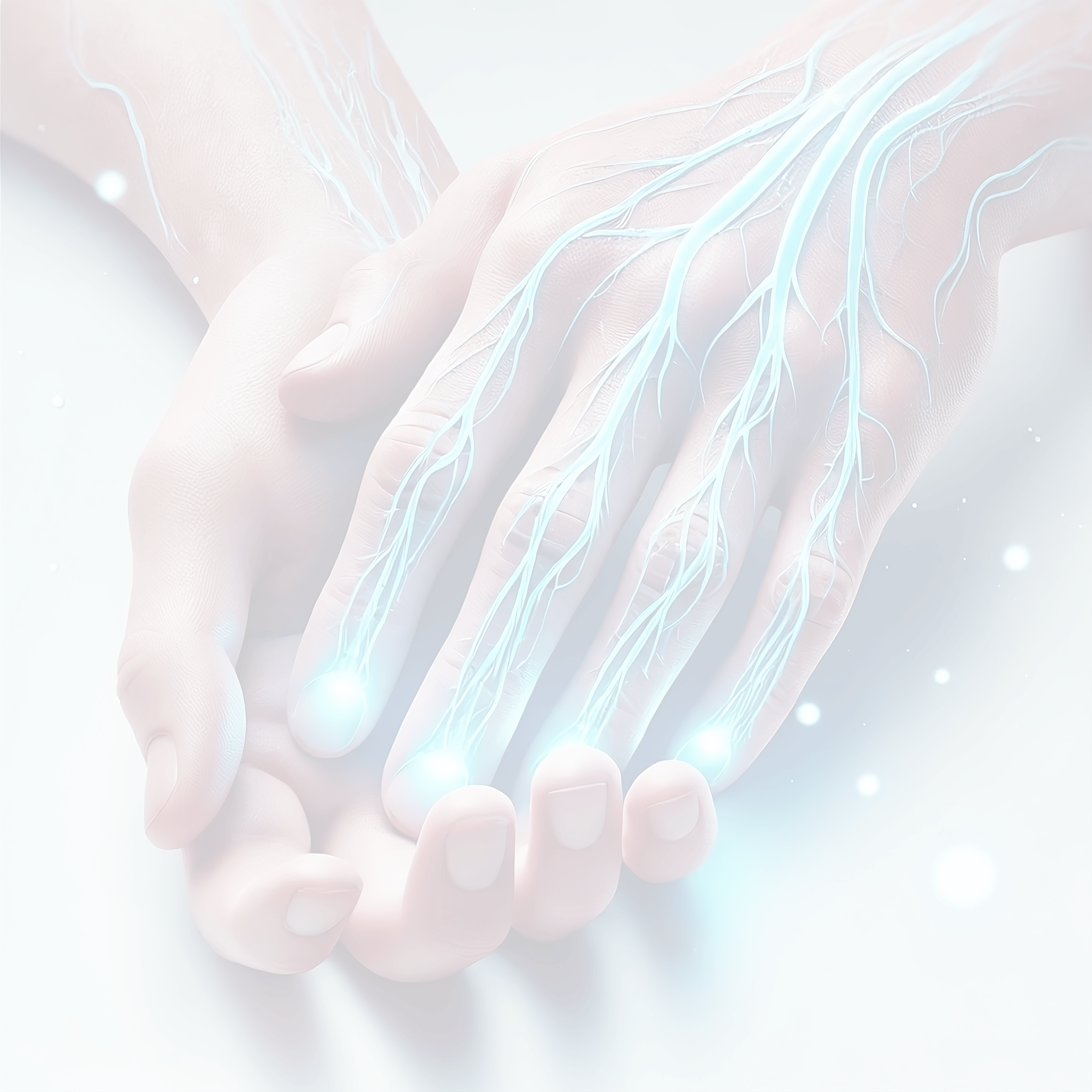 Anwendung durch Handflächen